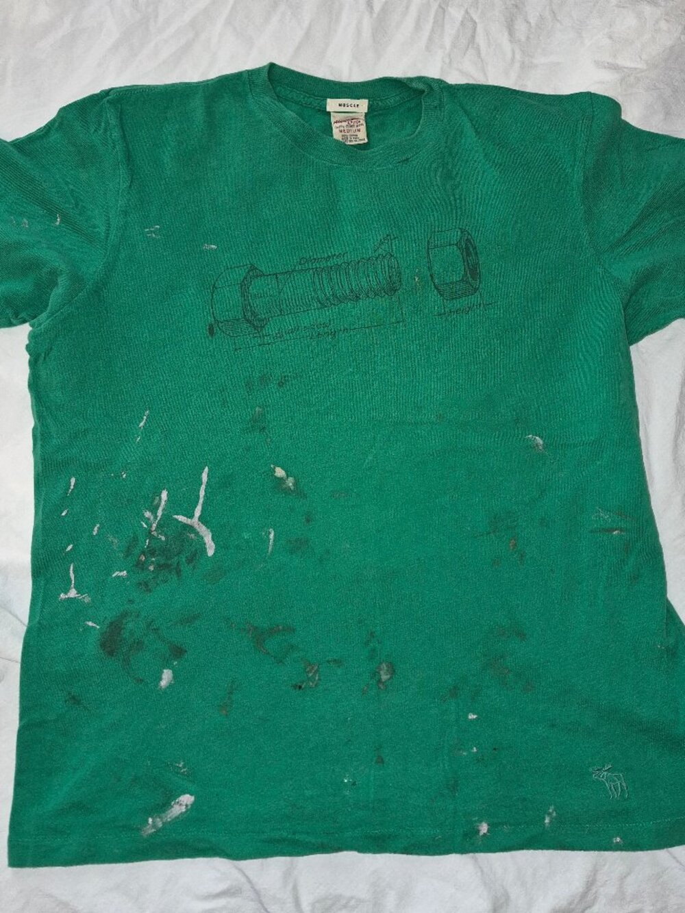 Vintage Abercrombie & Fitch Muscle T-Shirt "We Screw, We Nut, We Bolt" [Sz M]